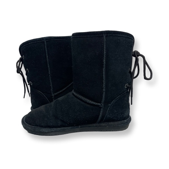 BearPaw 🐾 Elizabeth Suede Boot Women’s 8 Black - Picture 7 of 11